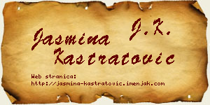 Jasmina Kastratović vizit kartica